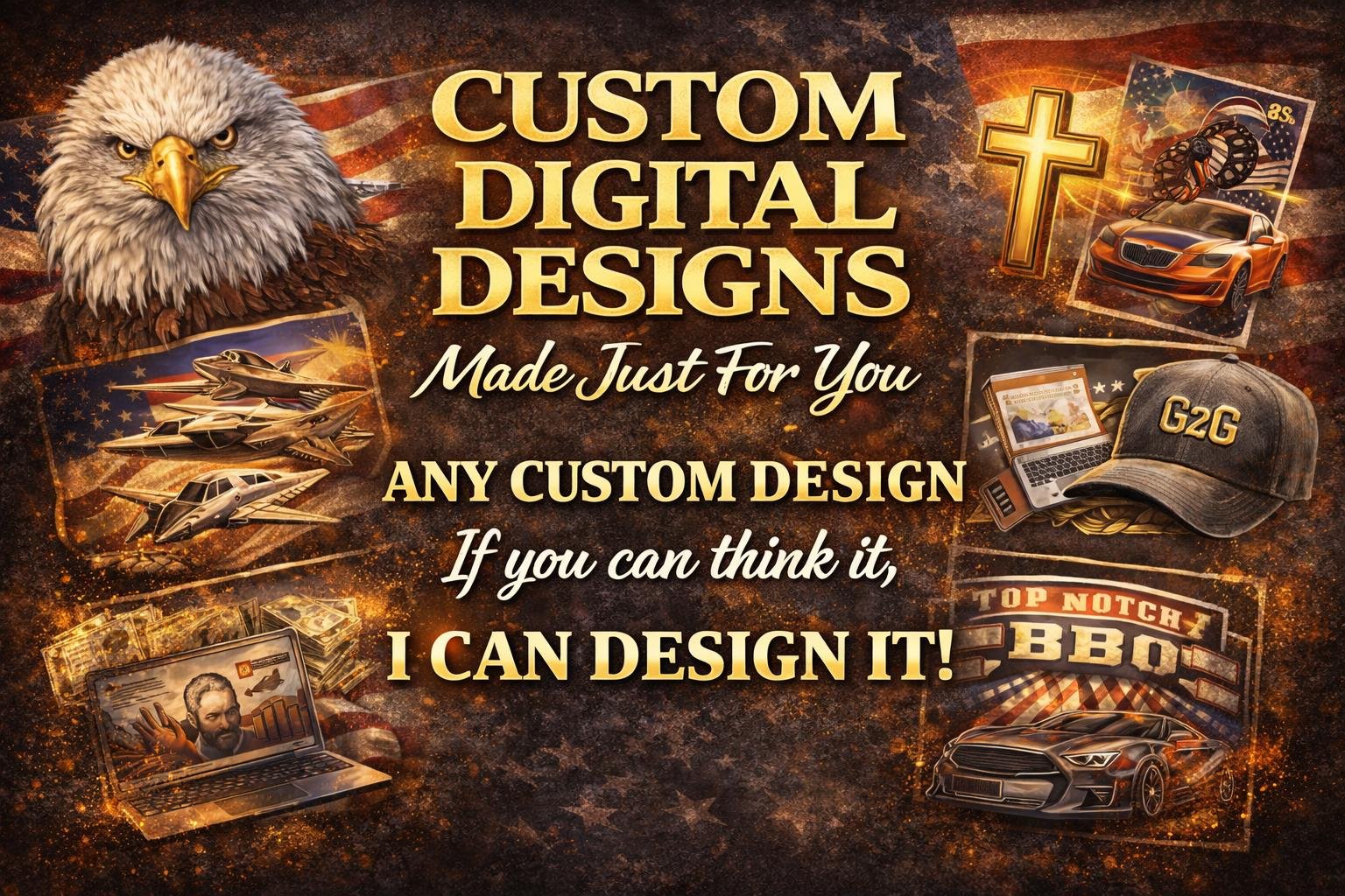 Custom made-to-order shirt design PNG by veteran-owned G2G Las Vegas
